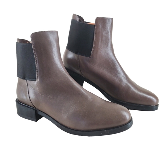 Clarks Narrative Marquette Wish Chelsea Boots Ankle Womens 8.5 M Taupe Leather - Picture 13 of 14